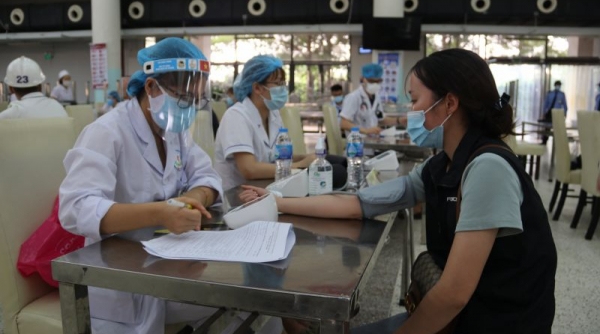 Tỷ lệ công nhân ở Bắc Ninh được tiêm ít nhất 1 mũi vaccine đạt 96,35%