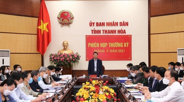 UBND tỉnh Thanh Hóa họp đánh giá tình hình kinh tế - xã hội năm 2021