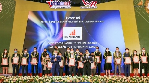 Hải Phát Land lọt top doanh nghiệp có lợi nhuận tốt nhất Việt Nam