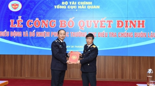 Ông Nguyễn Văn Hoàn được bổ nhiệm chức vụ Phó cục trưởng Cục Điều tra chống buôn lậu