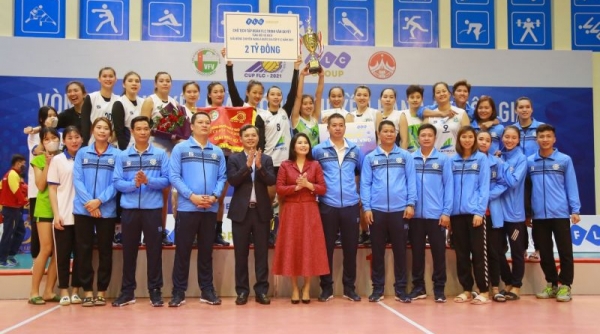 Đăng quang vô địch, Bóng chuyền nữ Bamboo Airways Vĩnh Phúc nhận ngay giải thưởng 02 tỷ đồng