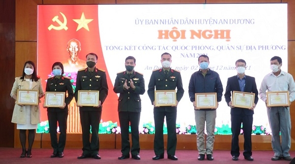 An Dương (Hải Phòng): Khen thưởng trong công tác quân sự địa phương năm 2021