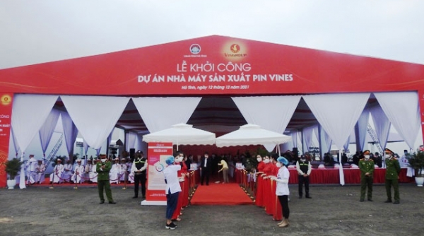 Vingroup khởi công nhà máy sản xuất Pin VinES tại Hà Tĩnh