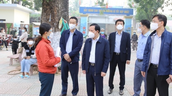Phó Bí thư Thường trực Tỉnh ủy Thanh Hóa kiểm tra công tác phòng, chống dịch tại huyện Hậu Lộc