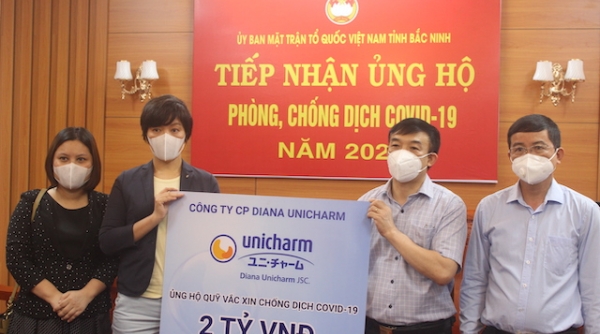 Diana Unicharm ủng hộ Quỹ vaccine, chung tay cùng Bắc Ninh chống dịch