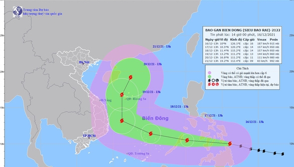 Thanh Hóa ban hành Công điện về việc chủ động ứng phó bão RAI
