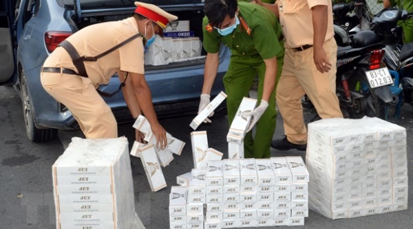 Công an Sóc Trăng tạm giữ hơn 3.500 bao thuốc lá ngoại nhập lậu