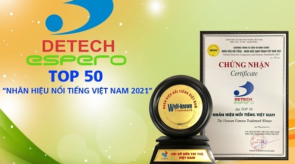 DETECH-ESPERO vinh dự đạt top 50 “Nhãn hiệu nổi tiếng Việt Nam 2021”