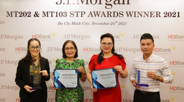 HDBank đạt Giải thưởng Chất lượng điện toán Thanh toán quốc tế xuất sắc 04 năm liên tiếp