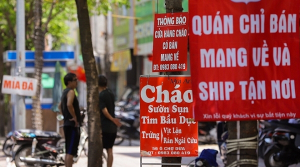 Thêm 03 quận, huyện tại Hà Nội dừng bán hàng ăn uống tại chỗ