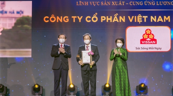 VISSAN vinh dự đạt giải thưởng “Thương hiệu Vàng thành phố Hồ Chí Minh năm 2021”