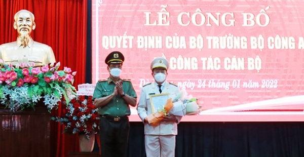Thượng tá Nguyễn Văn Tăng được bổ nhiệm làm Phó Giám đốc Công an TP. Đà Nẵng