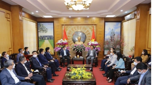 Bí thư Tỉnh ủy Thanh Hóa tiếp Tổng Giám đốc Tập đoàn Dầu khí Quốc gia Việt Nam