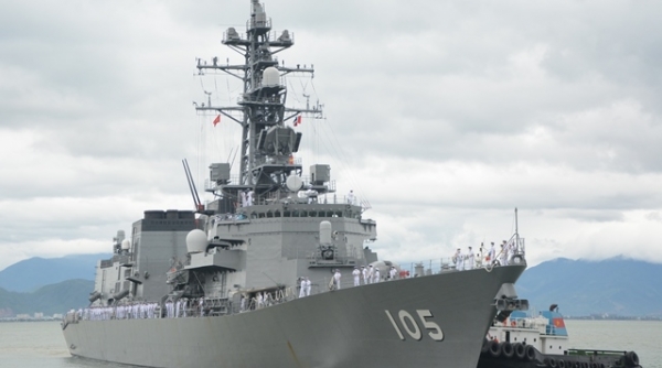 Biên đội tàu huấn luyện và tàu hộ vệ Nhật Bản ghé thăm Đà Nẵng
