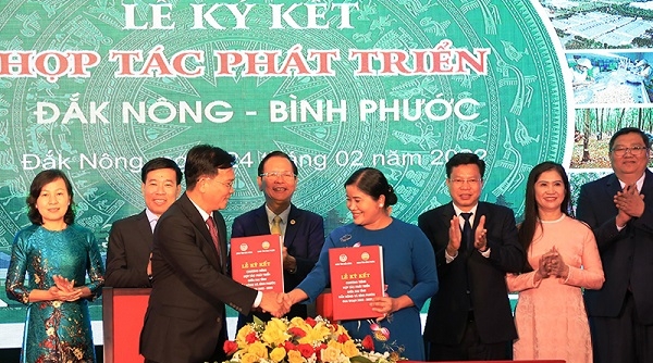 Bình Phước và Đắk Nông ký kết hợp tác phát triển giai đoạn 2022-2025