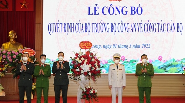 Thượng tá Bùi Quang Bình được bổ nhiệm Giám đốc Công an tỉnh Hải Dương