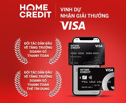 Home Credit giành được hai giải thưởng của Visa Award 2021
