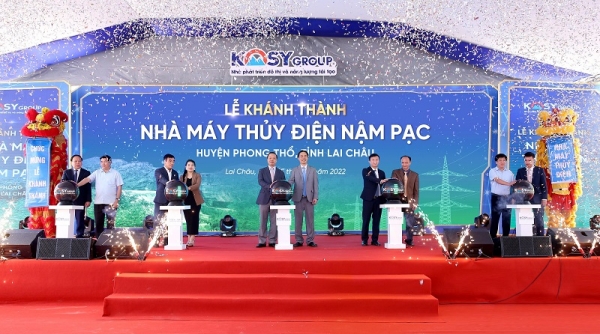 Tập đoàn Kosy khánh thành nhà máy Thủy điện Nậm Pạc 34 MW