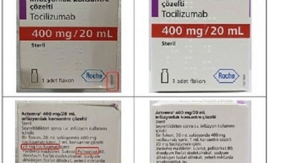 Phát hiện thuốc giả Actemra 400 mg/20 mL