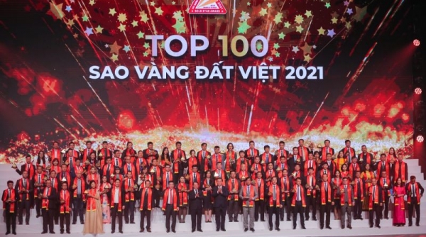 PTSC và PVCFC nhận giải thưởng Sao Vàng đất Việt 2021