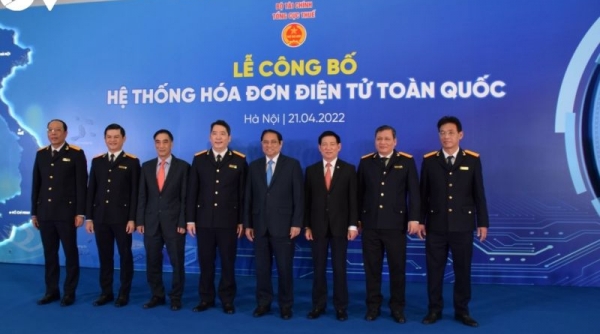Thủ tướng Phạm Minh Chính dự Lễ công bố hệ thống hóa đơn điện tử toàn quốc
