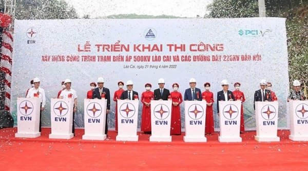 EVN triển khai thi công xây dựng công trình Trạm biến áp 500kV Lào Cai và đấu nối