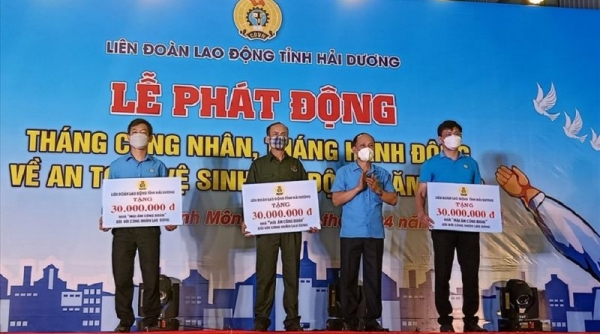 Liên đoàn Lao động tỉnh Hải Dương tổ chức phát động Tháng Công nhân