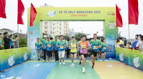Hơn 500 vận động viên tham gia giải chạy Cô Tô Half Marathon 2022