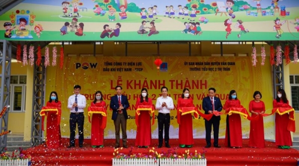 PV Power khánh thành công trình Trường Tiểu học 2 thị trấn Văn Quan, tỉnh Lạng Sơn