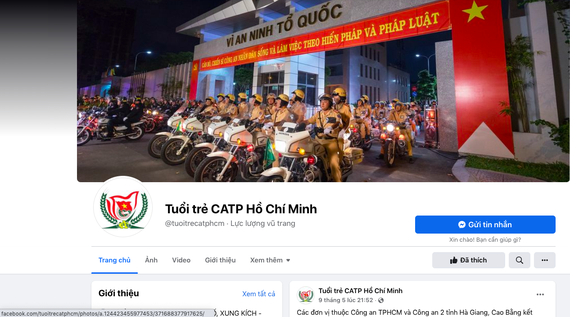 Công an TP. Hồ Chí Minh ứng dụng mạng xã hội phục vụ công tác đảm bảo an ninh trật tự