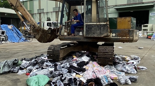 Bắc Ninh: Tiêu hủy hơn 20.000 sản phẩm hàng hóa giả mạo nhãn hiệu và nhập lậu