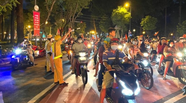 TP. Hồ Chí Minh: ‘Đi bão’ mừng U23 Việt Nam, hơn 100 phương tiện bị tạm giữ