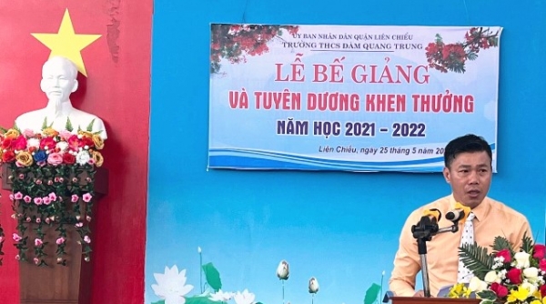 Đà Nẵng: Trường THCS Đàm Quang Trung long trọng tổ chức “Lễ Bế giảng năm học 2021– 2022.