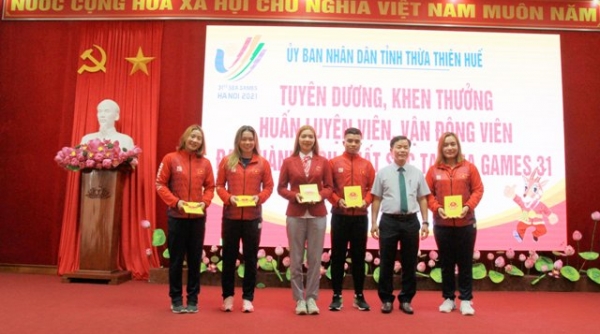 Thừa Thiên Huế khen thưởng các vận động viên, huấn luyện viên đạt thành tích tại SEA Games 31