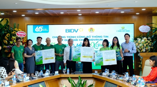BIDV công bố kết quả và trao thưởng Giải chạy BIDVRUN - Cho cuộc sống Xanh 2022