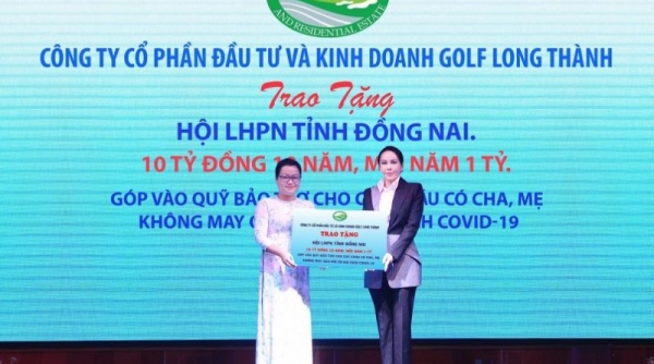 Golf Long Thành tài trợ 10 tỷ đồng cho chương trình "Mẹ đỡ đầu" tại Đồng Nai