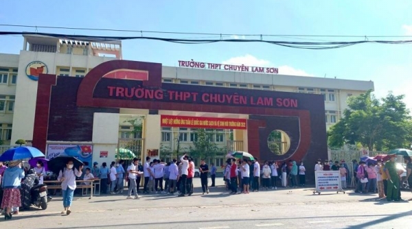 Thanh Hoá: Hơn 1.400 học sinh tham gia dự thi vào Trường THPT chuyên Lam Sơn