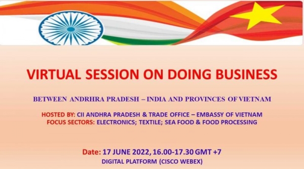 Mời doanh nghiệp tham dự hội nghị xúc tiến thương mại, đầu tư với bang Andhra Pradesh Ấn Độ