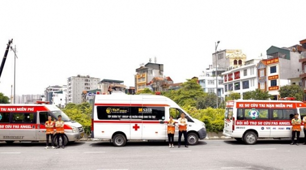 T&T Group và SHB tặng xe cứu thương cho Đội hỗ trợ sơ cứu FAS Angel Hà Nội