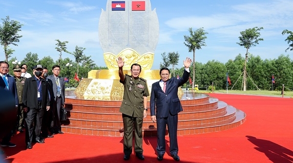 Sáng nay, tổ chức Lễ kỷ niệm 55 năm thiết lập quan hệ ngoại giao Việt Nam – Campuchia
