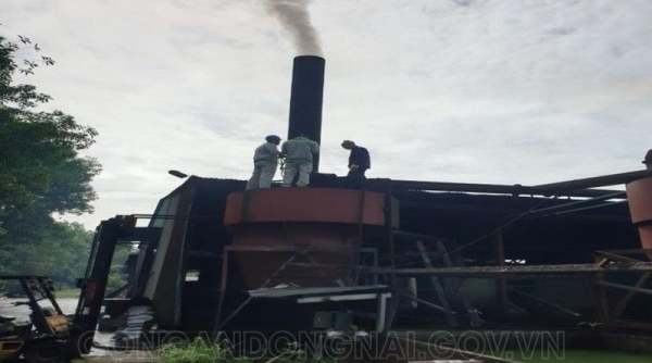 Phát hiện công ty nghi xả khí thải vượt chuẩn ra môi trường tại huyện Trảng Bom