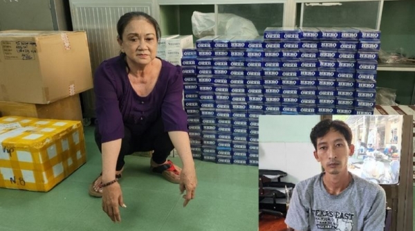 Kiên Giang bắt giữ xe khách chở 2.300 bao thuốc lá lậu