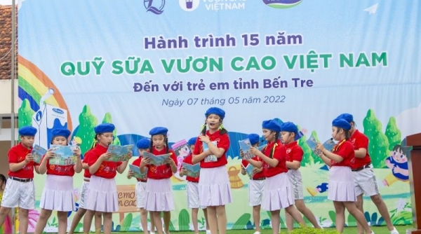 Vinamilk và Quỹ sữa Vươn cao Việt Nam tổ chức nhiều hoạt động đồng hành nhân 15 năm thành lập