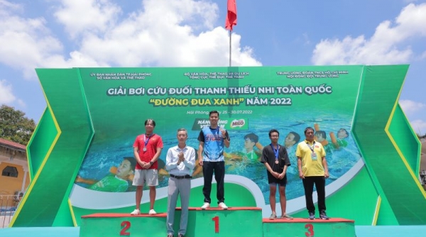 Nestlé MILO đồng hành cùng Giải Bơi cứu đuối Thanh thiếu nhi toàn quốc ‘Đường đua xanh’ năm 2022