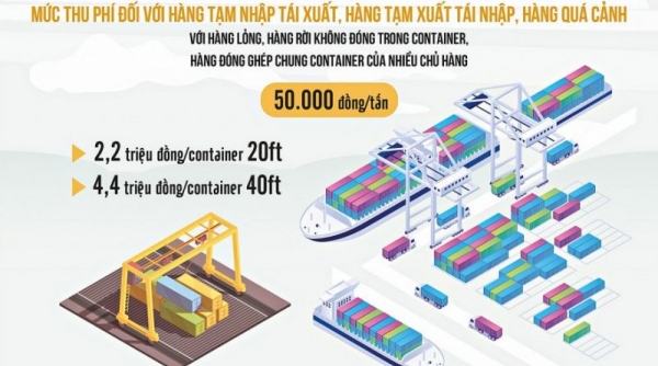Điều chỉnh giảm mức thu phí hạ tầng cảng biển tại TP Hồ Chí Minh