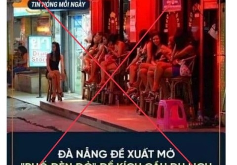 Bị phạt vì đăng Facebook “Đà Nẵng đề xuất mở phố đèn đỏ” sai sự thật
