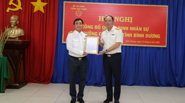 Cục trưởng Cục Thuế Đồng Nai Nguyễn Văn Công làm Cục trưởng Cục Thuế tỉnh Bình Dương