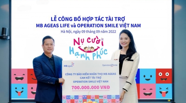 MB Ageas Life kết hợp cùng Operation Smile Việt Nam tìm lại “Nụ cười hạnh phúc” cho trẻ thơ
