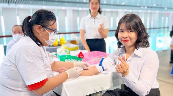 Cán bộ nhân viên THACO AUTO tích cực tham gia chương trình hiến máu tình nguyện