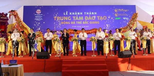HANOI FC khánh thành trung tâm đào tạo bóng đá trẻ tại tỉnh Bắc Giang